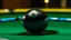 Placeholder: 8 ball on a pool table