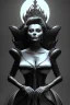 Placeholder: Sophia Loren as evil queen in black leather, cleavage, angry, stern look. character design by cory loftis, fenghua zhong, ryohei hase, ismail inceoglu and ruan jia. unreal engine 5, artistic lighting, highly detailed, photorealistic, fantasy