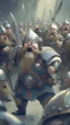 Placeholder: dwarf captain inspiring his army