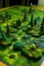 Placeholder: i want a realistic forest for a gaming board from a sky perspective