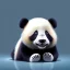 Placeholder: cute baby panda, by pixar