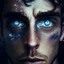 Placeholder: A man with galaxy eyes