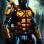 Placeholder: ultra detailed fullbody Portrait in oil on canvas of Deathstroke ,extremely detailed digital painting, extremely detailed face,crystal clear Big Glowing eyes, mystical colors , perfectly centered image, perfect composition, rim light, beautiful lighting, 8k, stunning scene,extremely sharp detail, finely tuned detail, ultra high definition raytracing, in the style of robert e howard and pablo oliveira and Ken Kelley and Ohrai Noriyoshi and Simon Bisley and tom