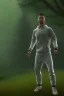 Placeholder: Appe ran in jogging suits in the forest, details, texture, 8k quality,