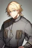 Placeholder: German male soldier, grey uniform, Blond hair, portrait