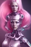 Placeholder: cyborg, pink hair, sexy, perfekt, real, dream