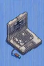 Placeholder: Stcker of a laptop in pixel art