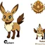 Placeholder: Create an eeveelution with ground/rock-like features on its body