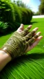 Placeholder: A grassland in Mehndi design