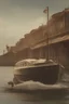 Placeholder: an art deco portait of a boat