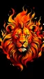 Placeholder: lion on fire
