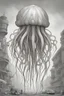 Placeholder: hyper detailed jellyfish monster that looks like a human