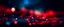 Placeholder: Abstract festive blurred background with beautiful glowing particles and round bokeh. Dark evening blue and red background for christmas or party.