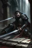 Placeholder: Strahd Von Zarovich slumped over, impaled on the sword of his enemy