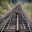 Placeholder: Animals moving on railroad tracks