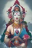 Placeholder: tibetan goddess in a modern style