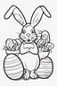 Placeholder: easter bunny outline