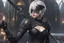 Placeholder: Beautiful 2B with blindfoldin 8k nier automata artstyle, 2B them, 2B Custom, blindfold, close picture, rain, fantasy world, intricate details, highly detailed, high details, detailed portrait, masterpiece,ultra detailed, ultra quality