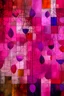 Placeholder: pink and purple trailing fuchsia; abstract art; Paul Klee; surrealism