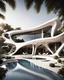 Placeholder: Casa campestre estilo Zaha Hadid, ultra quality, hyper-detailed, maximalist, 8k