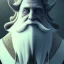 Placeholder: Portrait of old "Wizard Merlín" with long beard long white hear and mid-12th century sorcer apparel.extremely detailed face,crystal clear Big eyes,perfectly centered image,intricate detail.Diseney style, korra character face style.and Kilian Eng art color