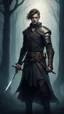 Placeholder: Armed with the ancient family sword, in a hand gesture of a strong warrior in a relic passed down through the generations, Alex embarks on a perilous journey to confront the darkness that holds Blackwood Manor in its grasp