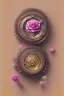 Placeholder: Pastel,flowers blooming,antique,gold,gears