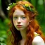 Placeholder: pretty girl, aged 16, ginger, conventionally attractive, dreamy, faun, satyr