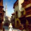 Placeholder: fullbody portrait 'beautiful blonde busty medieval woman on street in medieval city',corset,painting by gaston bussiere, greg rutkowski, yoji shinkawa, yoshitaka amano, tsutomu nihei, donato giancola, tim hildebrandt, oil on canvas, cinematic composition,sharp image, extreme detail,((fit full head inside picture)),32k