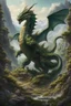 Placeholder: Craft a hyper-maximalist, intricately detailed cinematic painting in an earth-bender theme. The scene showcases a colossal earth dragon and its queen, standing strong and powerful on a vast landscape of rugged mountains and lush forests. The dragon is a manifestation of the earth, with a body made of stones, moss, and living vines, its presence causing the ground to tremble. The queen, robed in garments that mimic the textures of the earth – from rich soil to delicate foliage, exudes a commandin