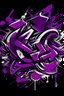 Placeholder: Purple graffiti logo