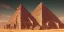 Placeholder: vintage photography of a lost city in the desert a five-sides pyramide