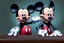 Placeholder: Mickey Mouse in prison undergoing the old 'lie detector' procedure