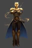 Placeholder: Golden Warforged, Steampunk, Sorcerer Supreme, Dark Cloak, Mechanus, Robot.