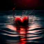 Placeholder: electric heart red water