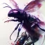 Placeholder: insects, 3D, leaning pose, watercolor illustration by <agnes cecile> <Yoji Shinkawa>,