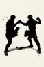 Placeholder: a distressing image of two shadows preparing to fight