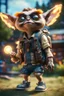 Placeholder: gremlins scout pimp hippie, hovering with glowing jets from rocket backpack in the backyard, in the style of a fallout 4,bokeh like f/0.8, tilt-shift lens 8k, high detail, smooth render, down-light, unreal engine, prize winning