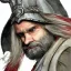 Placeholder: dnd, dwarf, priest, heavy armour, portrait, only face, close up, watercolour, grey beard, long hair, artistic, colourful, frowning