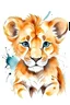 Placeholder: watercolor lion cub logo