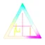 Placeholder: H&M logo, triangle and ruler symbols, pastel colors