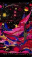 Placeholder: A magenta mystical Galaxy with star designed in medieval tapestry painted by Wassily Kandinsky