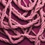 Placeholder: Hyper Realistic anime-style-ropes with pink-&-maroon-textured background