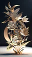 Placeholder: papercut style multi layered metalic and texture glossy UHD 3d 8k ray tracing