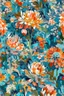 Placeholder: flowers floral pattern in the style of Claude Monet 3d