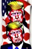 Placeholder: Donald Trump as drawn by Sui Ishida