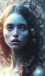 Placeholder: porno model , cute, beautiful, long hair, wavy hair, curly hair، black eyes, head and shoulders portrait, cinematic, 8k, resolution concept art portrait by Greg Rutkowski, Artgerm, WLOP, Alphonse Mucha dynamic lighting hyperdetailed intricately detailed