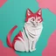 Placeholder: cat, Kirigami, papper cut artwork