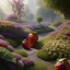 Placeholder: pixar style, volumetric summer garden environment and background, volumetric lighting, dramatic lighting, realistic painting of an strawberry, looking excited, detailed digital painting, extreme dense and fine fur, anime, ornate, colour-washed colors, elegant, small minutiae, tiny features, particulars, centered, smooth, sharp focus, renderman gofur render, 8k, uhd, detailed eyes, realistic shaded volumetric lighting, sunlight caustics, backlight, centered camera view