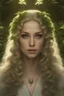 Placeholder: portrait of beautiful woman as enchantress standing in the garden of Valhalla, with soft lush curly warm white long hair, symmetric eyes, dreamy, rendered in cinema 4D, by Greg Rutkowski, hyperrealism, hyperdetailed, dynamic composition, ambient rim lighting, fantasy art, masterpiece, sharp focus, depth of field, unreal engine, perfect composition, digital art on pixiv, artstation, 8k, hdr, belly dancer hippie